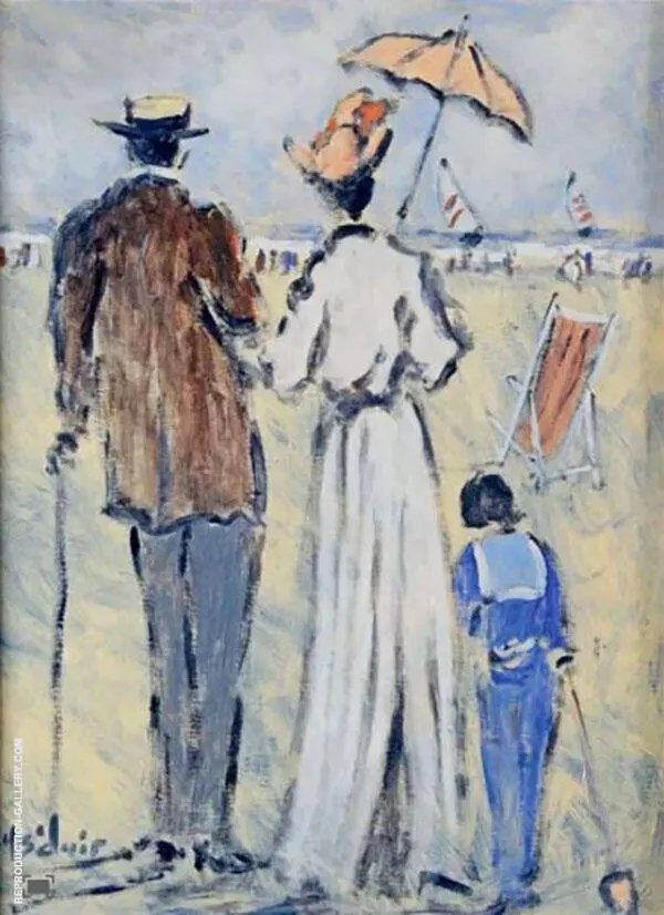 Family Day at The Beach By Henry Saint-Clair