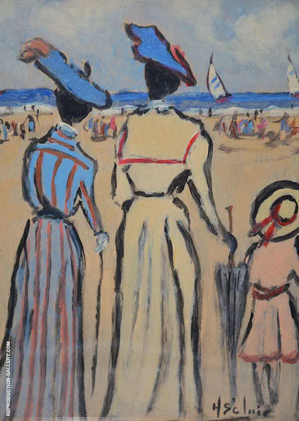 Family Trip to The Beach By Henry Saint-Clair