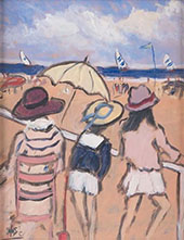 Summer Day at The Beach By Henry Saint-Clair