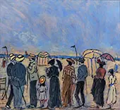 The Beach at Trouville By Henry Saint-Clair