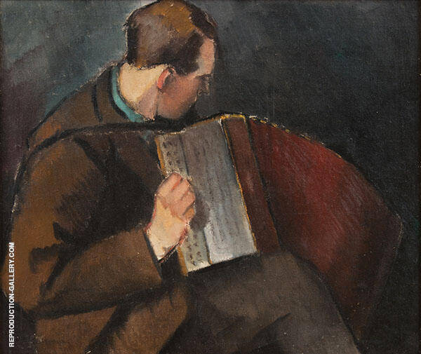 Accordion by Alvar Cawen | Oil Painting Reproduction