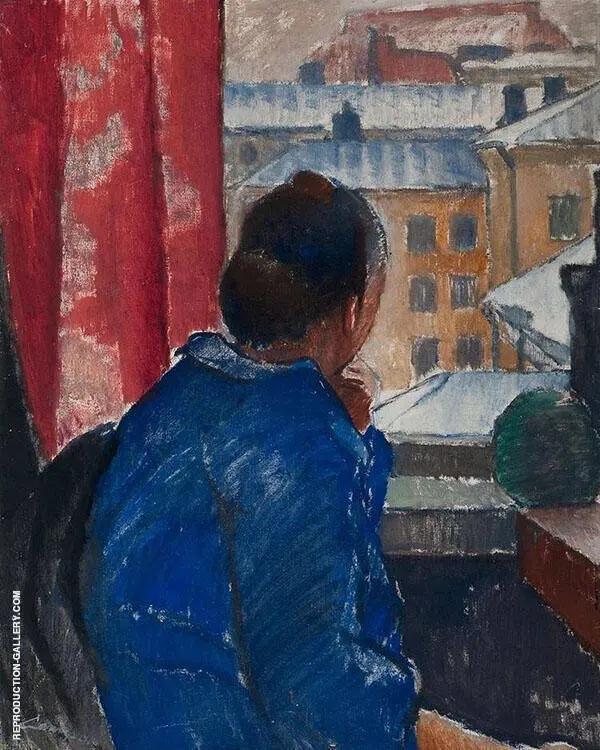 At The Window 1924 By Alvar Cawen