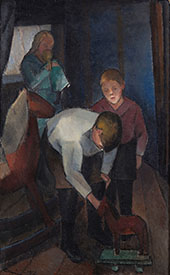 Children Playing 1920 By Alvar Cawen