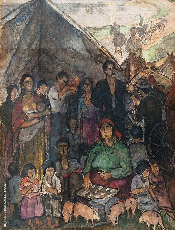 Gipsy Camp By Alvar Cawen