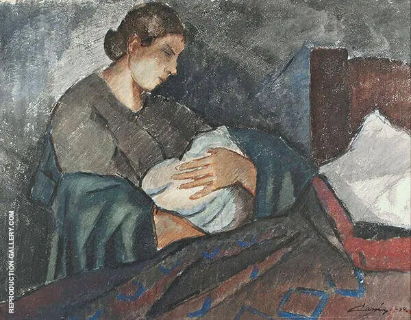 Mother and Child 1924 By Alvar Cawen