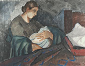 Mother and Child 1924 By Alvar Cawen