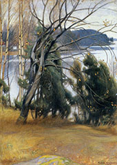 Autumn Track 1907 By Pekka Halonen