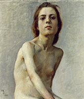 Female Model of a Nude By Pekka Halonen