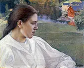 Girl on The Beach Aino Makinen 1901 By Pekka Halonen