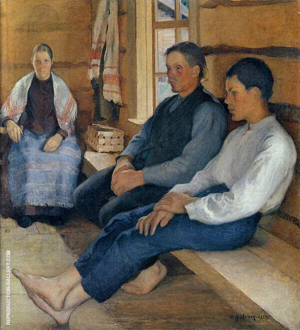Holiday in The New House 1894 By Pekka Halonen