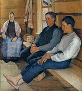 Holiday in The New House 1894 By Pekka Halonen