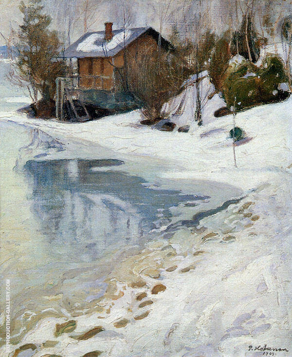 Late Winter 1909 by Pekka Halonen | Oil Painting Reproduction