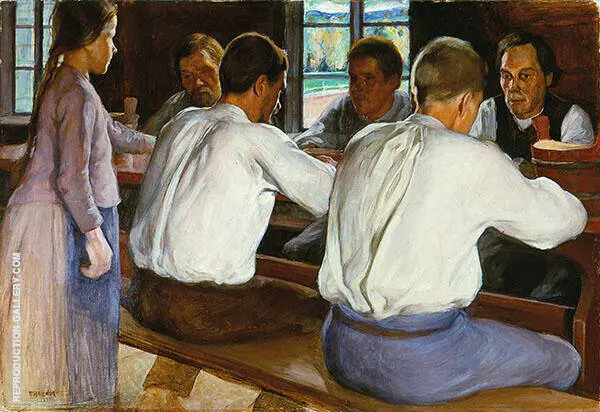 Meal Time 1899 By Pekka Halonen