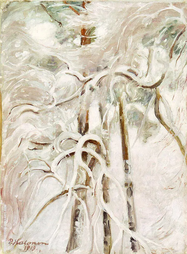 Snowy Pine 1919 By Pekka Halonen