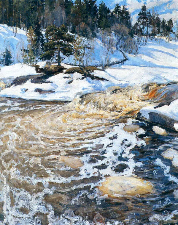 Spring Flood 1895 By Pekka Halonen