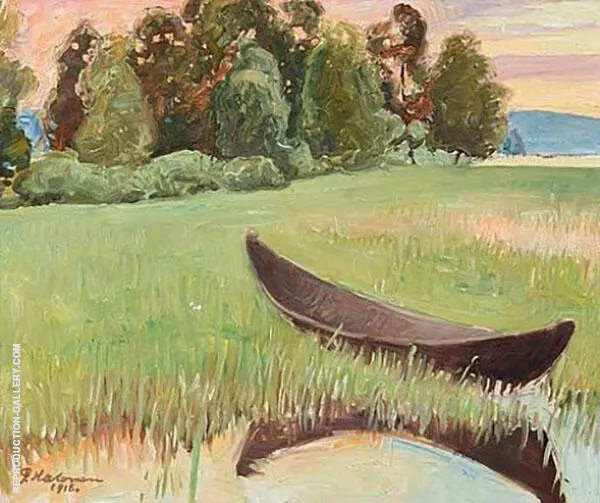 Summer Evening By The Shore 1918 By Pekka Halonen