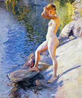 Swimming 1910 By Pekka Halonen