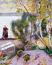 The Garden 1913 By Pekka Halonen