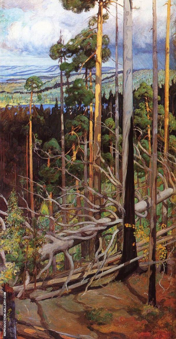 The Wilderness by Pekka Halonen | Oil Painting Reproduction