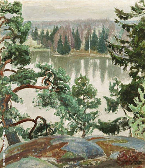 Tuusula Sarvikallio Cliffs 1916 | Oil Painting Reproduction