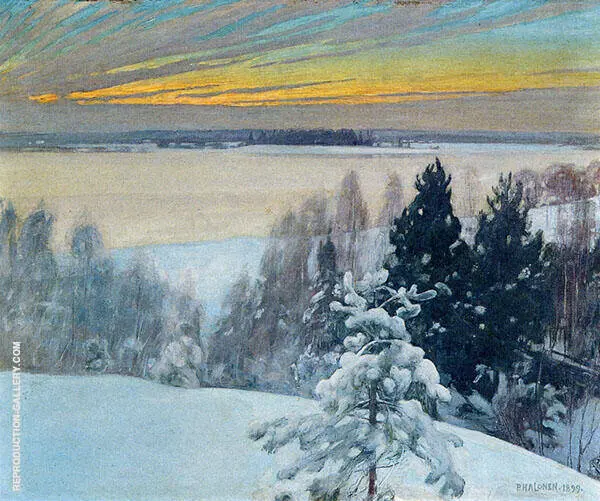 Winter Evening 1899 By Pekka Halonen