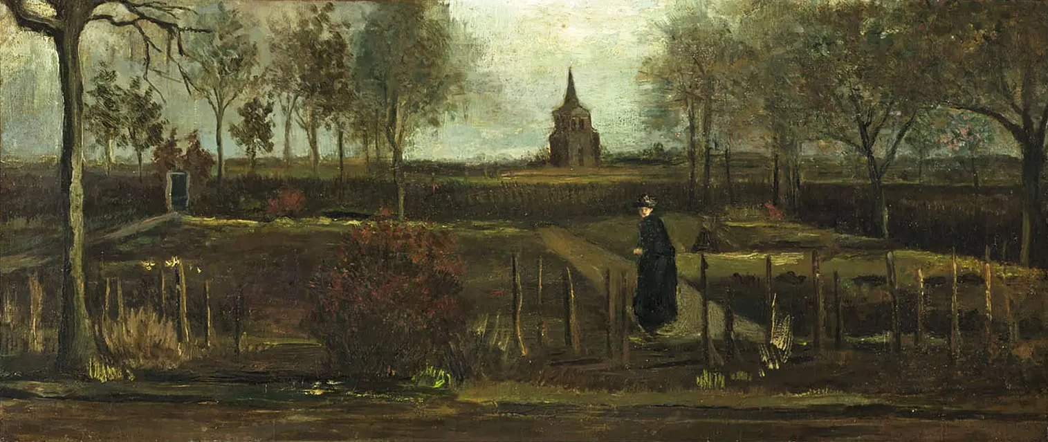 The Parsonage Garden at Nuenen 1884 By Vincent van Gogh