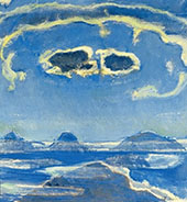 Eiger Monch and Jungfrau in Moonlight 1908 By Ferdinand Hodler