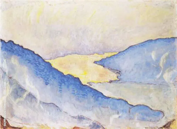 Evening Mist on Lake Thun 1908 By Ferdinand Hodler