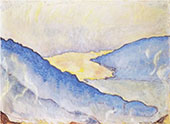 Evening Mist on Lake Thun 1908 By Ferdinand Hodler