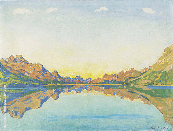 Lake Silvaplana in Fall 1907 | Oil Painting Reproduction