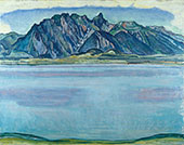 Lake Thun and The Stockhorn Mountains By Ferdinand Hodler
