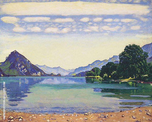 Lake Thun from Leissigen 1904 | Oil Painting Reproduction