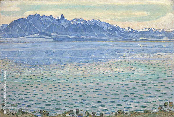 Lake Thun with Stockhorn Range 1904 By Ferdinand Hodler