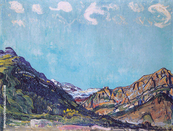Landscape near Champery 1913 | Oil Painting Reproduction