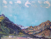 Landscape near Champery 1913 By Ferdinand Hodler