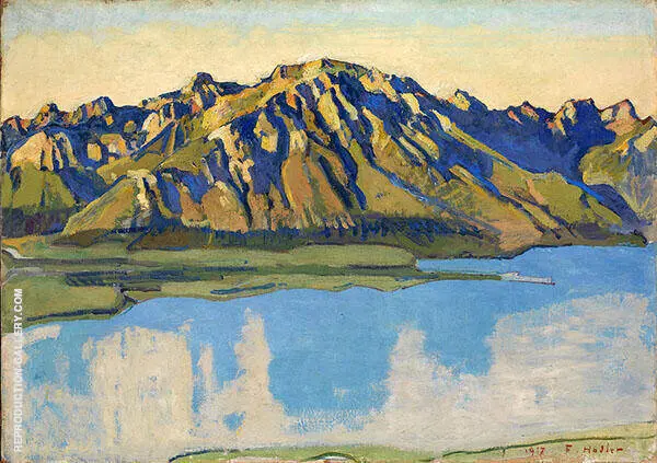 Le Grammont in Morning Light 1917 By Ferdinand Hodler