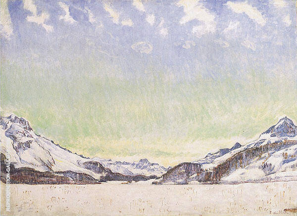 Snow in The Engadin 1907 by Ferdinand Hodler | Oil Painting Reproduction