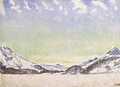 Snow in The Engadin 1907 By Ferdinand Hodler