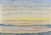 Sunset on Lake Geneva 1915 By Ferdinand Hodler