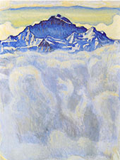 The Jung Frau Above A Sea of Mist 1908 By Ferdinand Hodler