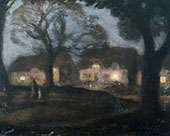 The Village Green in The Night By Sir George Clausen
