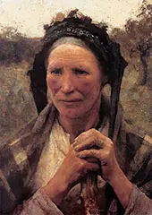 Head of a Peasant Woman By Sir George Clausen