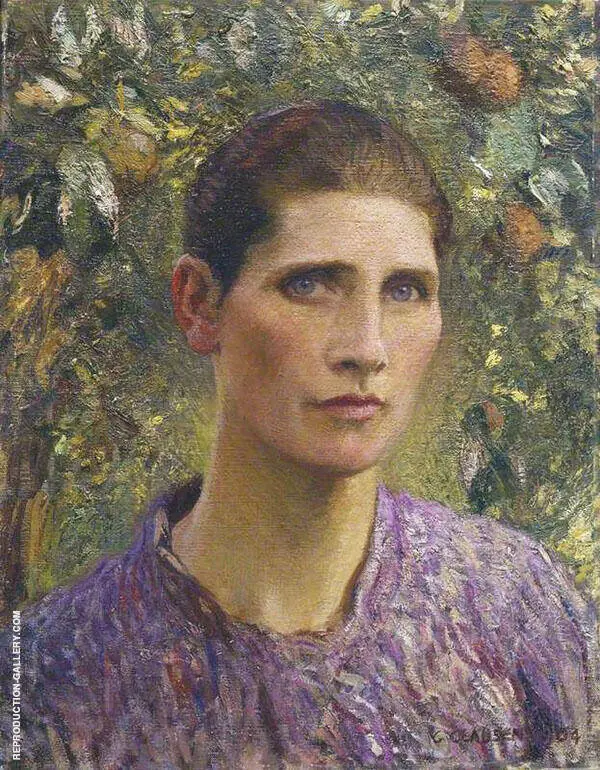Portrait of a Village Woman 1904 By Sir George Clausen