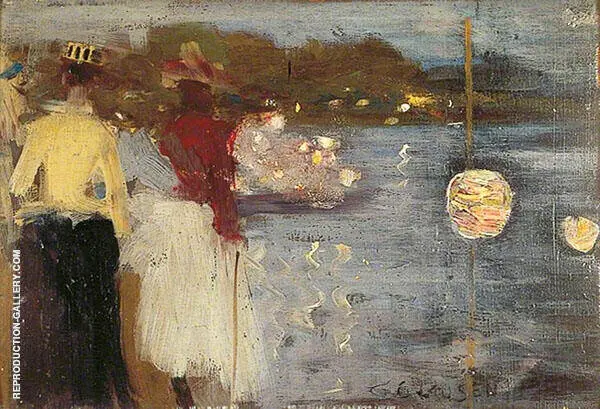 Souvenir of Marlow Regatta By Sir George Clausen