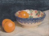 Still Life with Patterned Bowl and Oranges By Sir George Clausen
