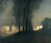 The Village at Night By Sir George Clausen