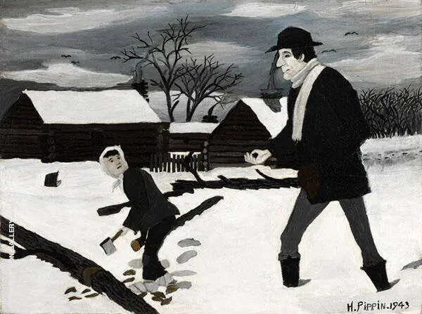 Abe Lincoln The Good Samaritan 1943 By Horace Pippin