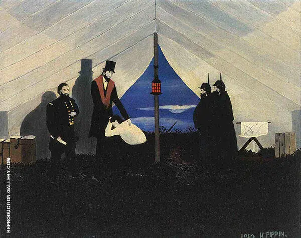 Abe Lincoln The Great Emancipator 1942 By Horace Pippin