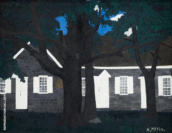 Birmingham Meeting House III 1941 By Horace Pippin