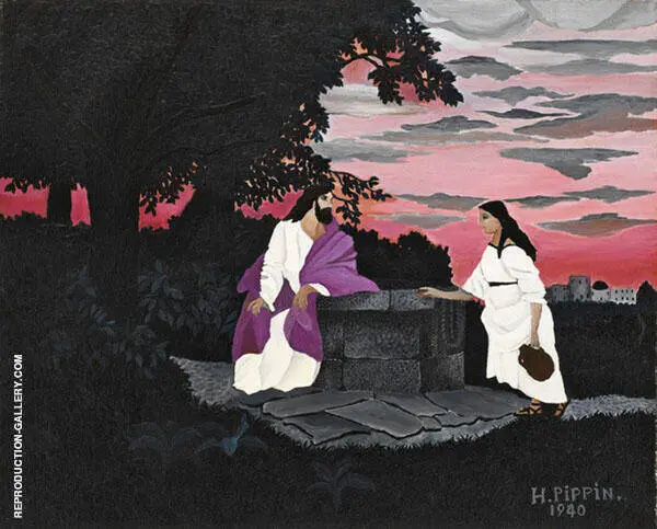Christ and The Woman of Samaria 1940 By Horace Pippin